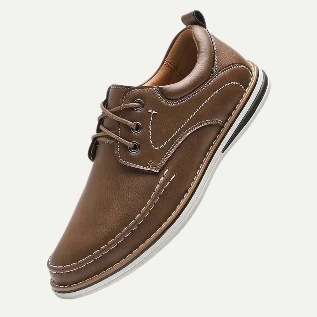 Men's Orthopedic Leather Shoes - Fashinoza