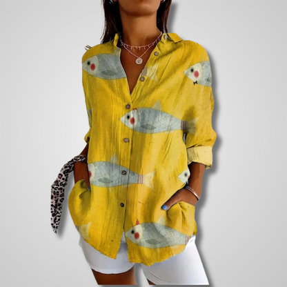 Women's Button Down Vintage Blouse