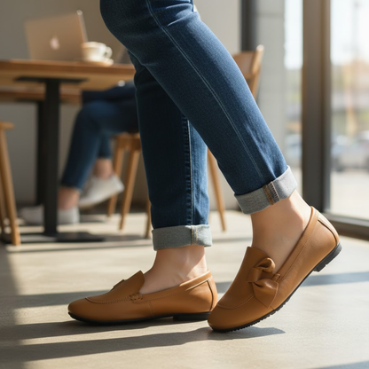 Women's Chic Spring Flat Shoes Soft Sole Anti-Slip Casual Fashion Loafers