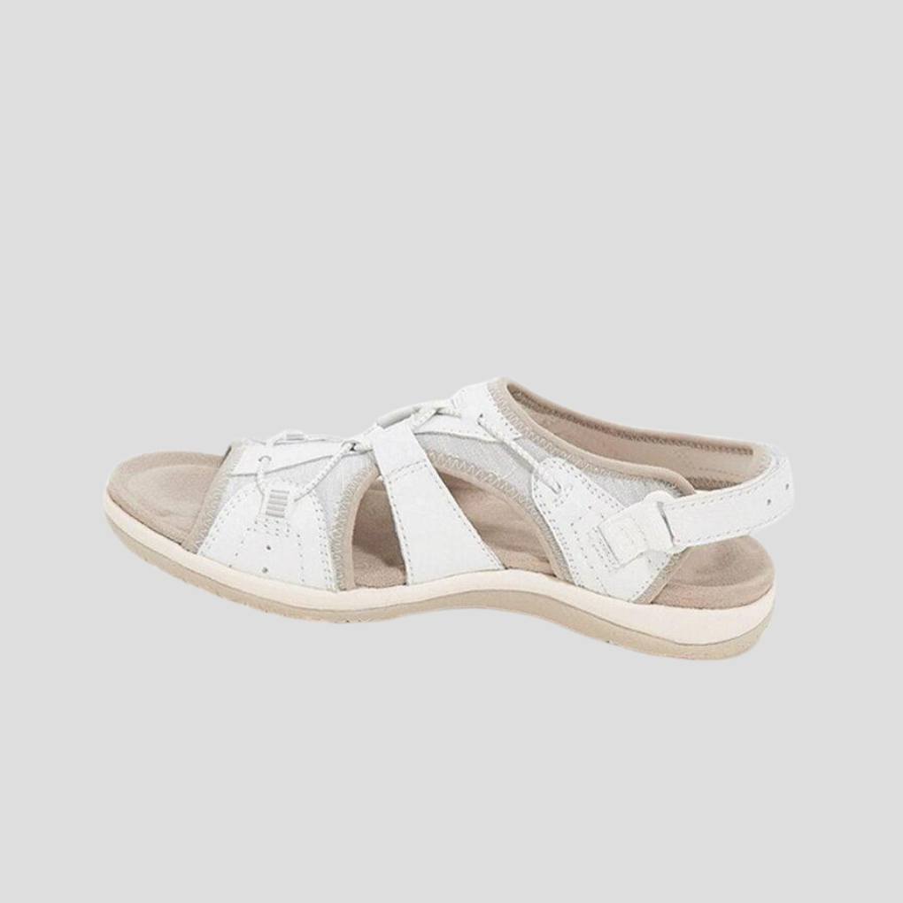 Women's Strappy Sandals Leather Brown