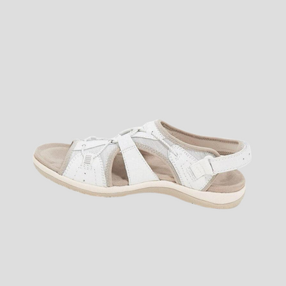 Women's Strappy Sandals Leather Brown