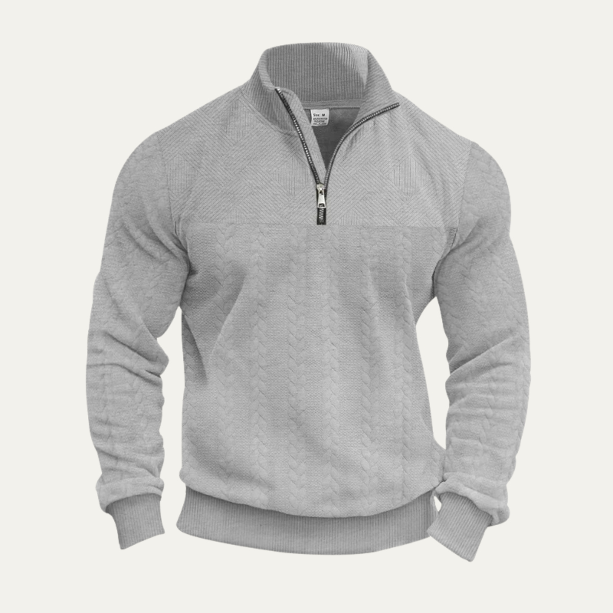 Men's Winter Knit Half Zip Sweater