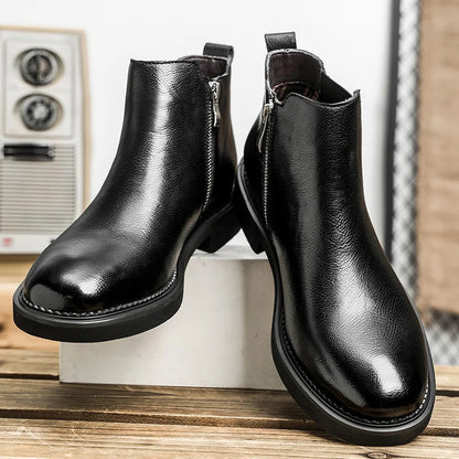 Men's Vintage Leather Chelsea Boots