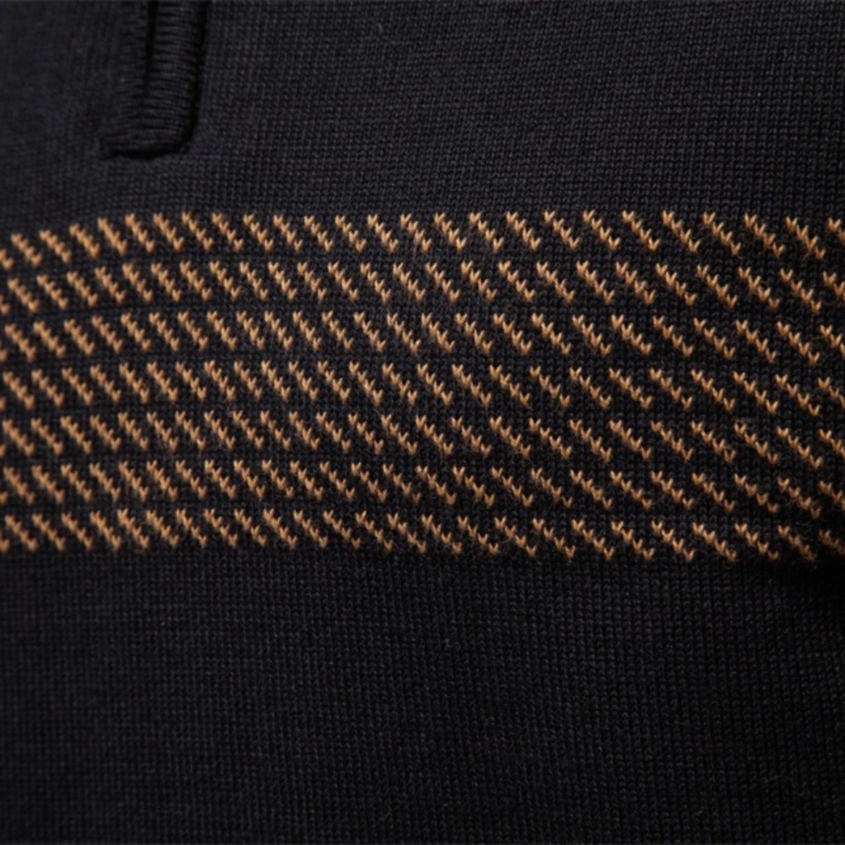 Men's Half Zip Wool Sweater