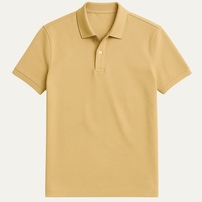 Men's White Polo Shirt Cotton Classic Fit - Fashinoza