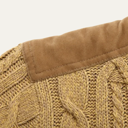 Maplewood Men's Wool Cardigan Fleece Lined