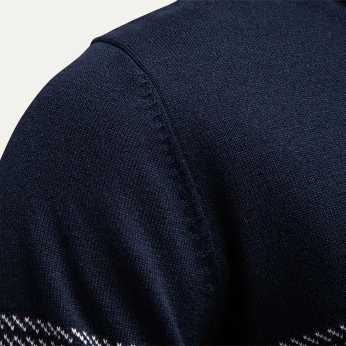 Mens Knit Sweater Half Zip Business Casual