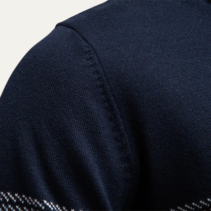 Mens Knit Sweater Half Zip Business Casual