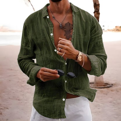 Men's Long Sleeve Button Shirt
