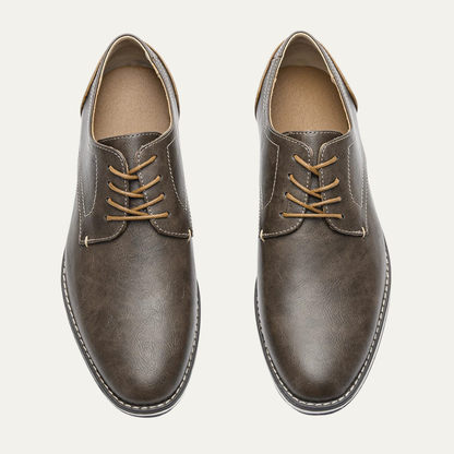 Men's Two Tone Leather Oxford Sneakers