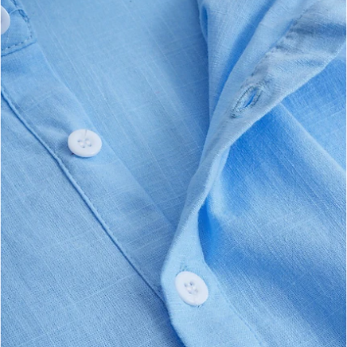 Men's Linen Casual Button Up Shirt Breathable Beige