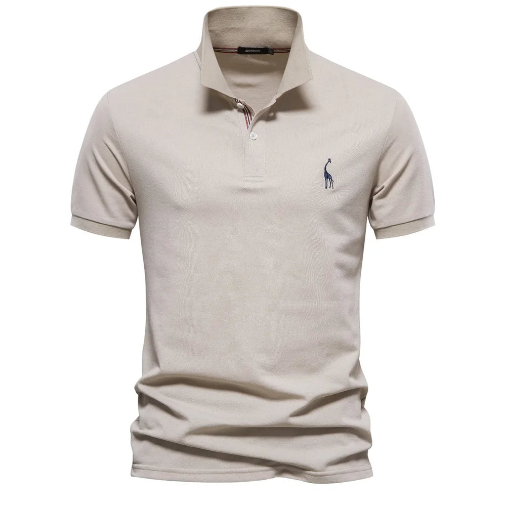 Men's Embroidered Polo Classic Timeless Style