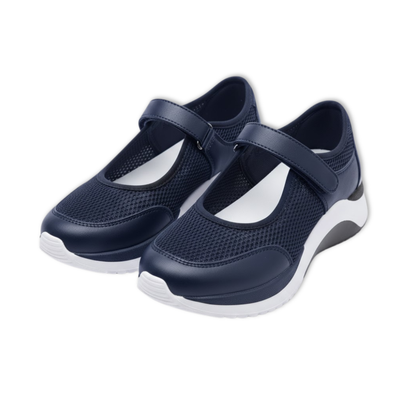 Women's Knitted Grid Casual Platform Sneakers