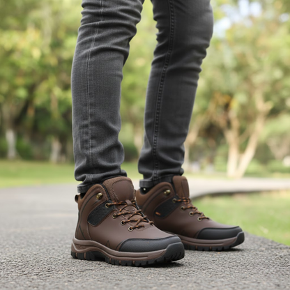 Men's Retro Hiking Boots Comfort Breathable Waterproof Anti-Slip Outdoor Camping Work Shoes