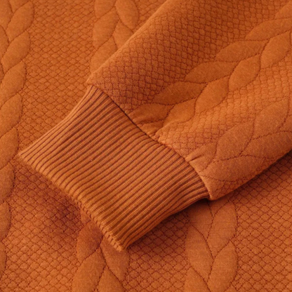 Men's Cable Knit Turtleneck Sweater Ribbed Warm