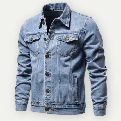 Men's Denim Trucker Jacket Classic Blue
