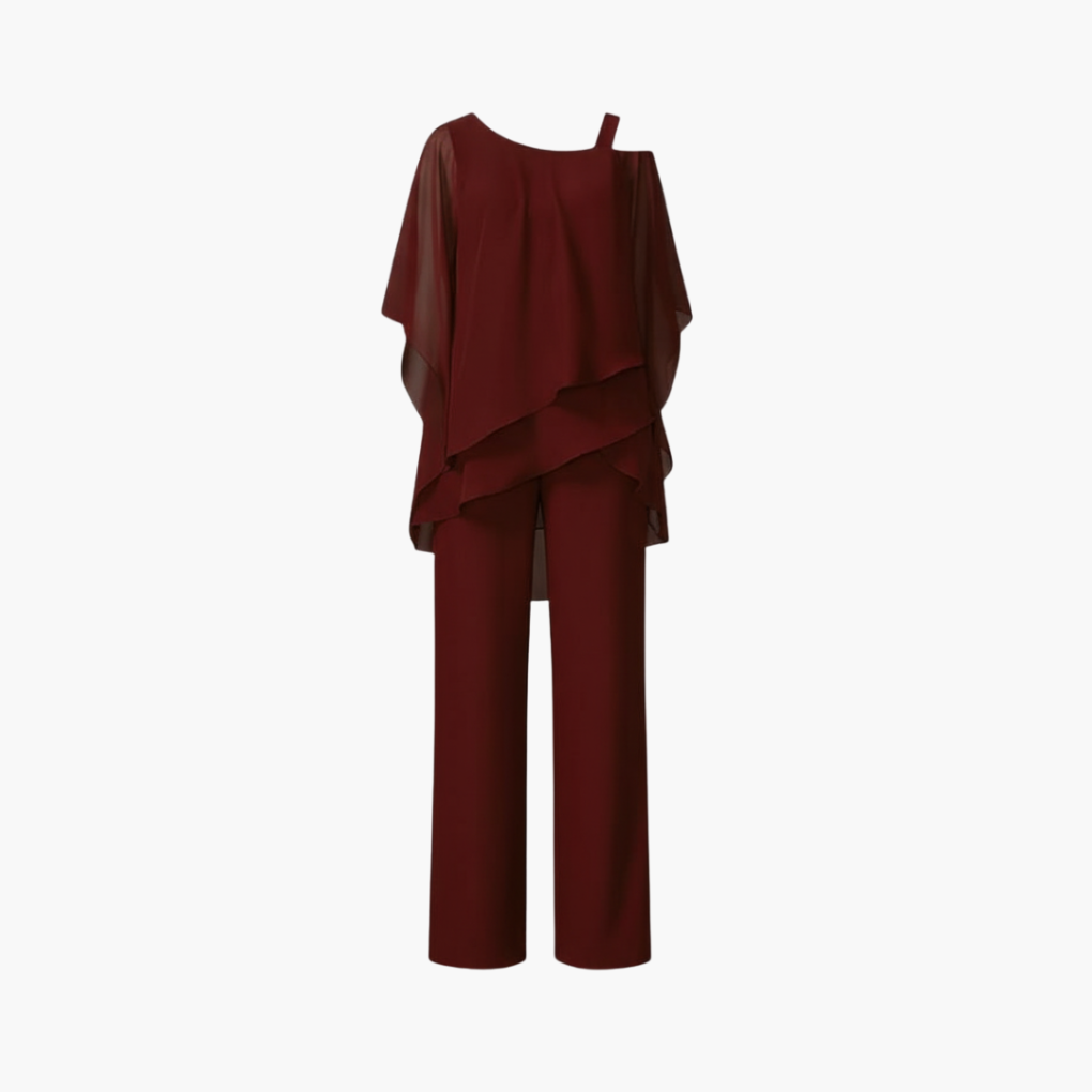 Women's Cold Shoulder Wide Leg Jumpsuit - Fashinoza