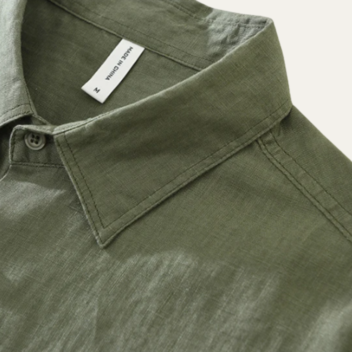 Men's Linen Casual Shirt Green