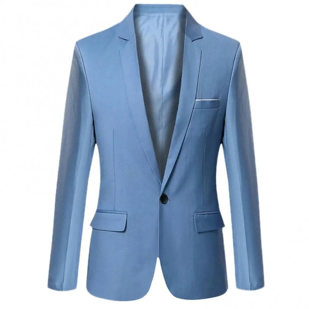 Men's Slim Fit Business Blazer - Fashinoza