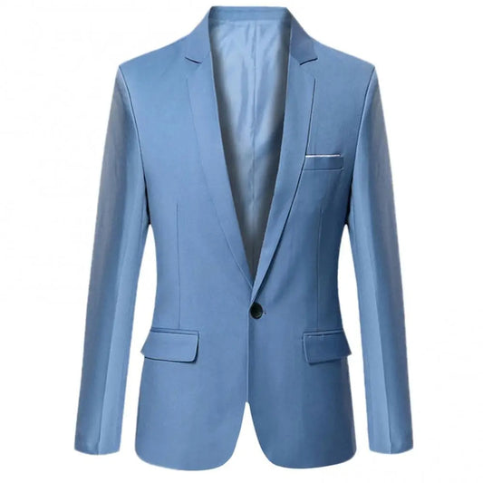 Men's Slim Fit Business Blazer - Fashinoza
