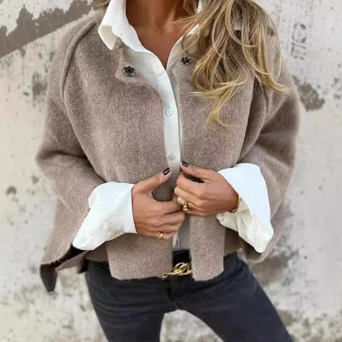 Women's Long Coat Structured Collar