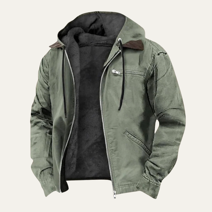 Northcrest Men's Fleece Lined Hooded Winter Jacket