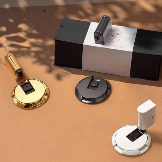 Magnetic Door Stopper Floor Mount No Drill - Fashinoza
