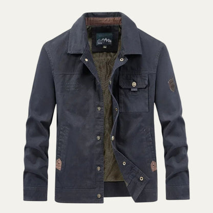 Men's Tactical Cargo Jacket Waterproof Multi-Pocket - Fashinoza