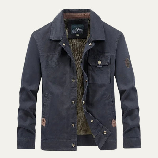 Men's Tactical Cargo Jacket Waterproof Multi-Pocket - Fashinoza