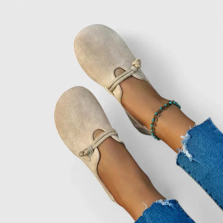 Women's Flat Slip-On Loafers Rounded Toe