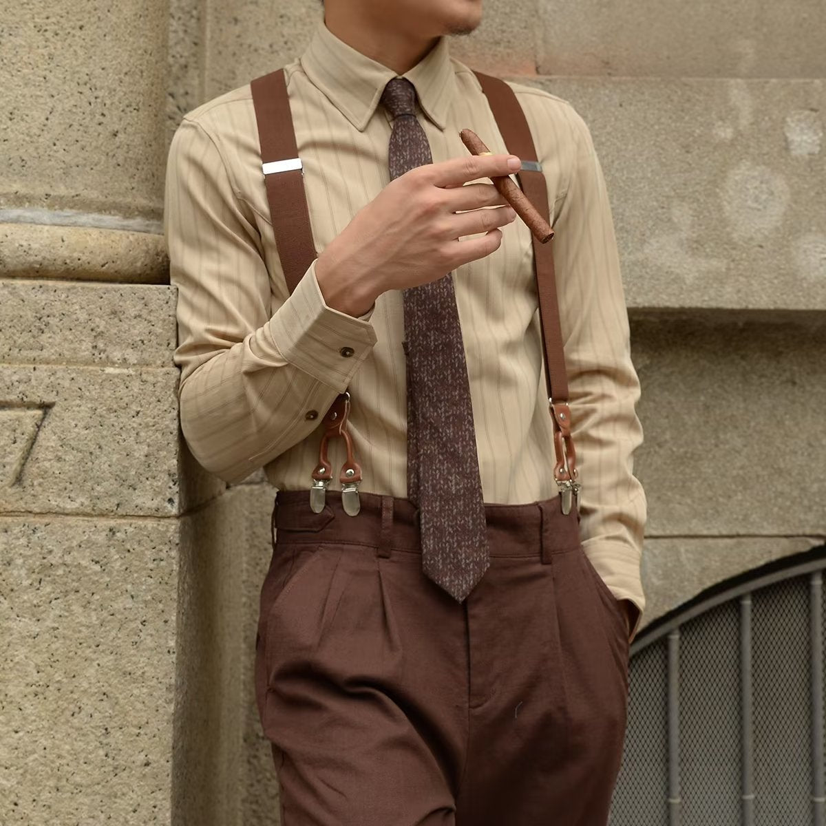 Men's Long Sleeve Button Up Dress Shirt