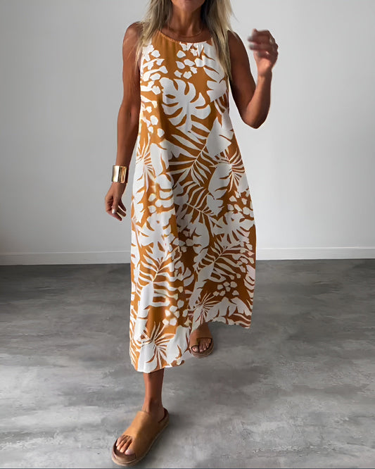 Women's Elegant Sleeveless Evening Dress - Fashinoza