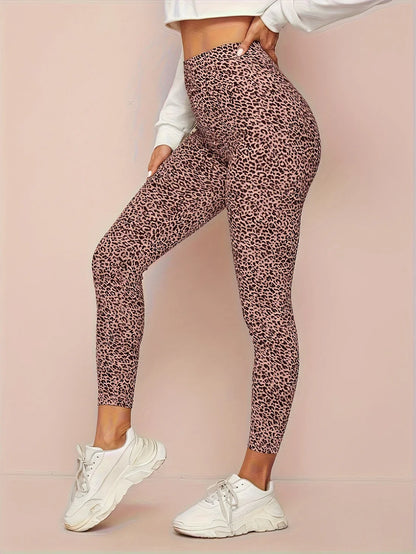 Women's Leopard High-Waist Leggings