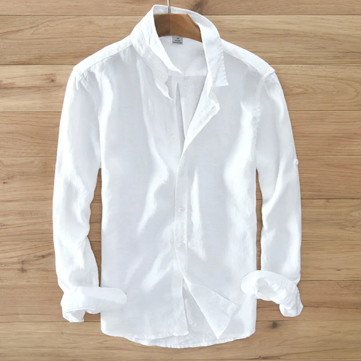 Men's Linen Italian Style Button Up Shirt