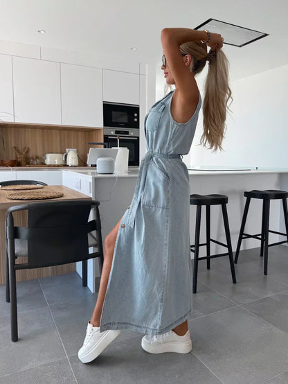 Claire - Denim Shirt Dress