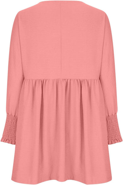Women's Summer Dress Loose Fit Round Neckline