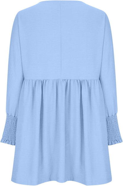 Women's High Waist Flowy Dress