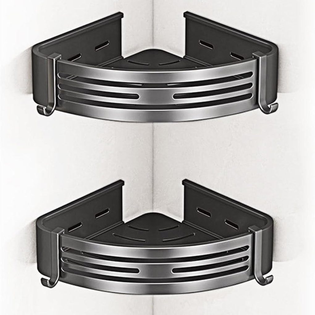 Two Tier Adhesive Corner Shower Storage Caddy