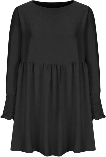 Women's Summer Dress Loose Fit Round Neckline