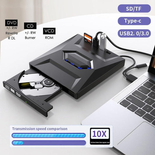 External 7-in-1 DVD Player CD DVD RW Writer - Fashinoza