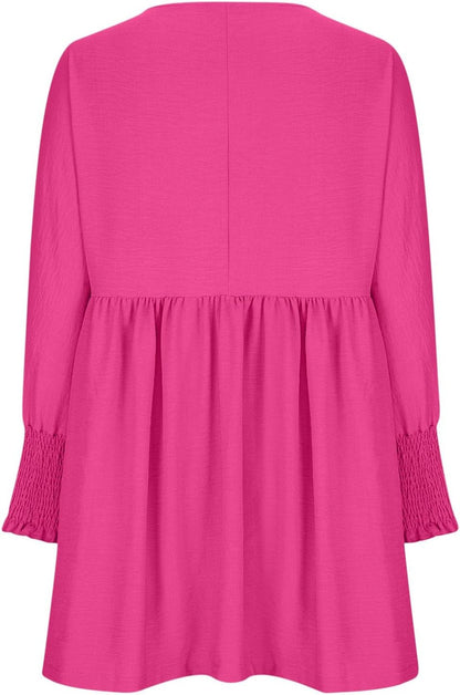 Women's Summer Dress Loose Fit Round Neckline