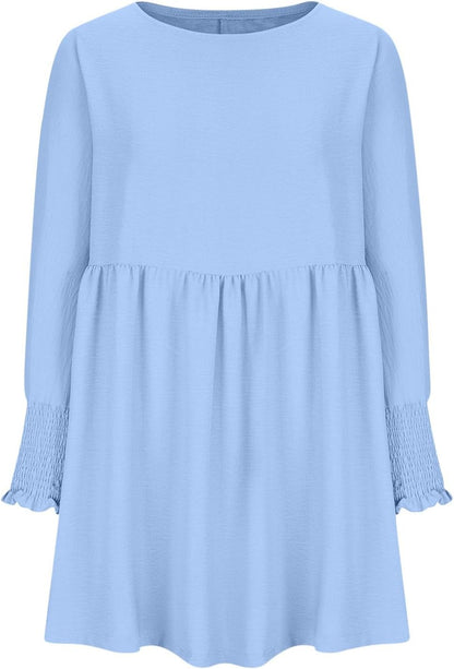 Women's Summer Dress Loose Fit Round Neckline
