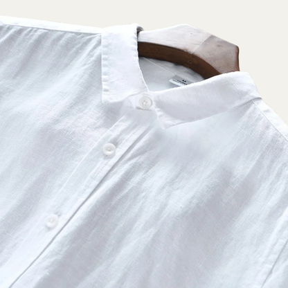 Men's Linen Italian Style Button Up Shirt