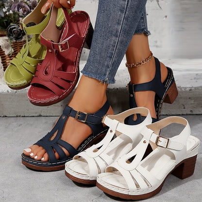 Women's Adjustable Buckle Sandals Cushioned