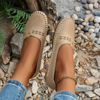 Women's Flat Loafers Slip-On Rounded Toe
