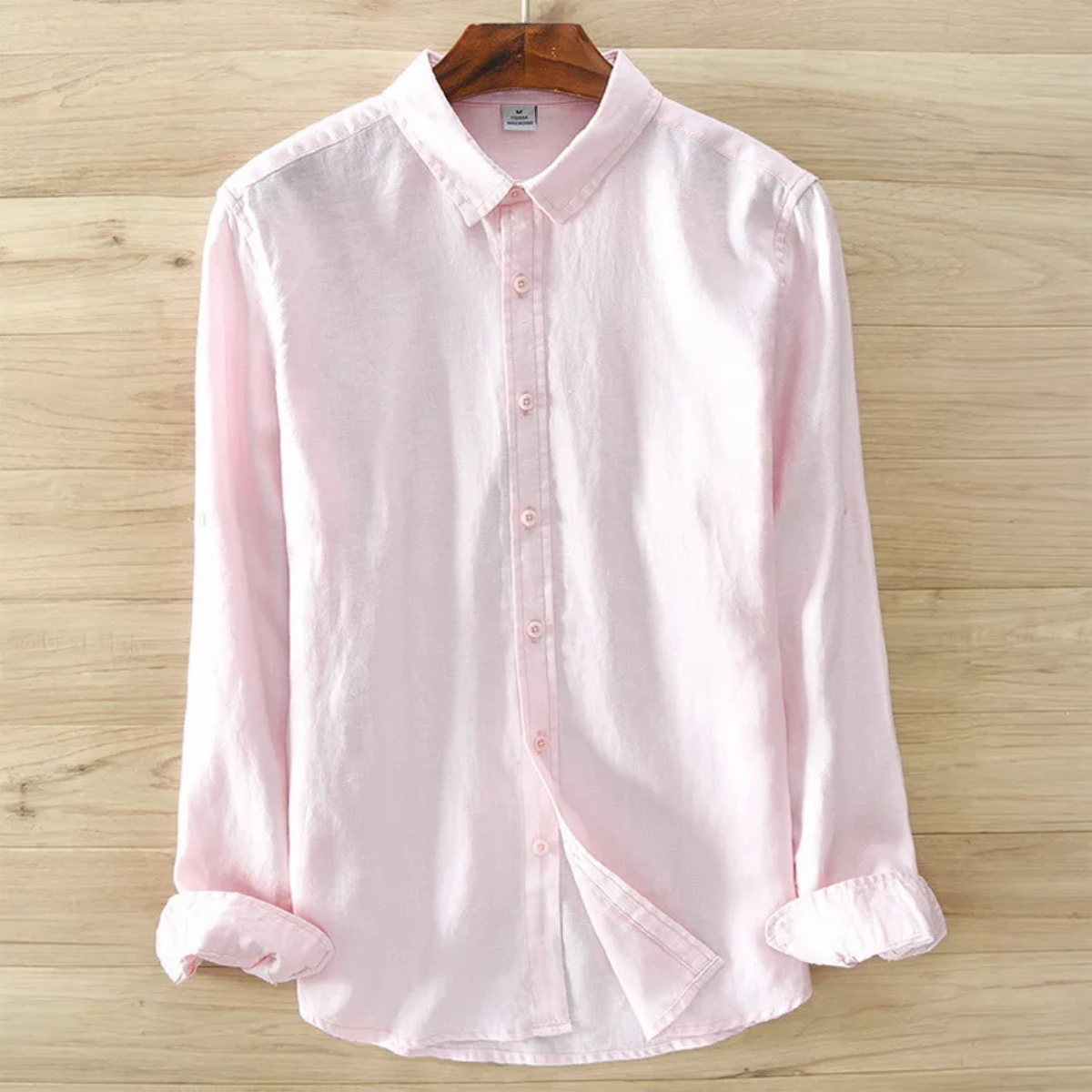 Men's Linen Italian Style Button Up Shirt