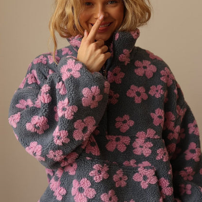 Women's Floral Pattern Sweater