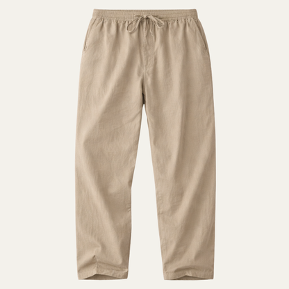 Men's Cotton Linen Wide Leg Casual Pants - Fashinoza