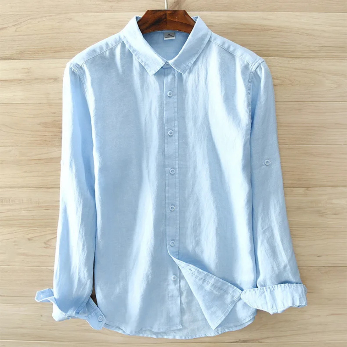 Men's Linen Italian Style Button Up Shirt