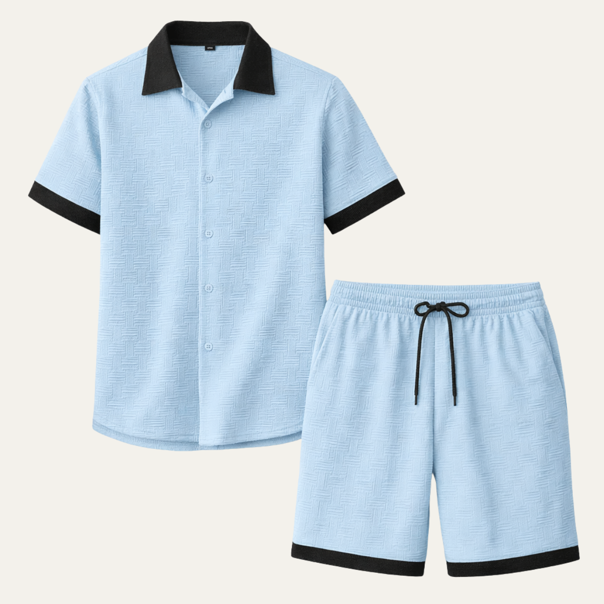 Men's Lightweight Shirt And Shorts Set - Fashinoza